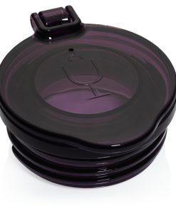 Champagne Flute Replacement Lids | (Clear, Purple & Black)