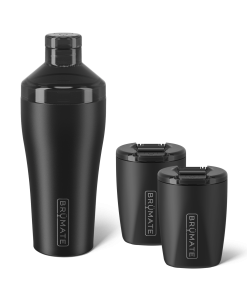 Cocktail Shaker + Rocks Bundle | Matte Black | 22/12oz