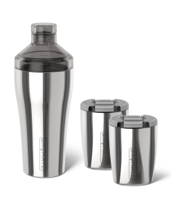 Cocktail Shaker + Rocks Bundle | Polished Stainless | 22/12oz