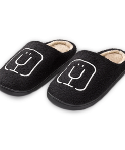 BrüMate Fuzzy Slippers | Black