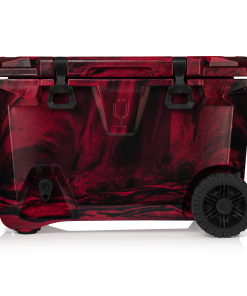 BrüTank 55-Quart Rolling Cooler | Red & Black Swirl