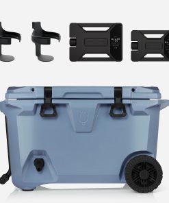 BrüTank 55-Quart Double Drink Holder Cooler Bundle | Denim