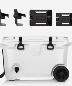 BrüTank 55-Quart Double Drink Holder Cooler Bundle | Ice White