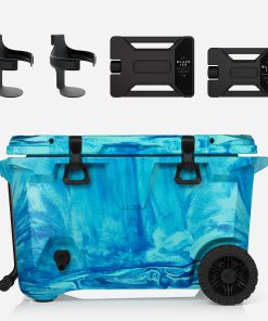 BrüTank 55-Quart Double Drink Holder Cooler Bundle | Ocean Swirl